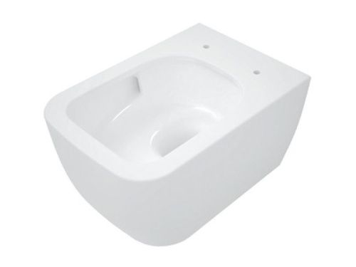 Чаша унитаза подвесная Scarabeo Teorema 2.0 5126TW* цвет белый без сиденья безободковая смыв торнадо