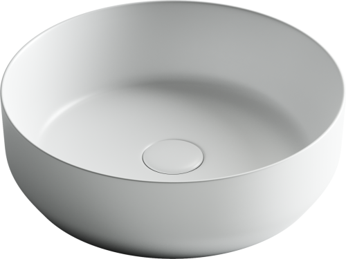 Раковина из сантехнического фарфора Ceramica Nova ELEMENT CN6022MW 40х40 накладная цвет белый без отверстий под смеситель - фото 2