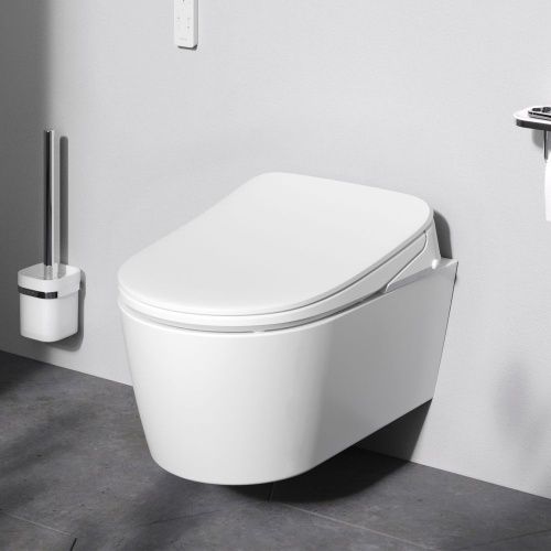 Унитаз подвесной Am.Pm Func C8F1702SC белый с сиденьем микролифт безободковый каскадный смыв - фото 3