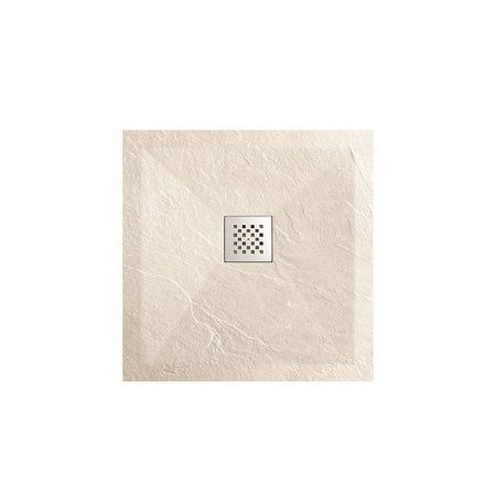 Душевой поддон из искусственного камня Vincea H25 VST-4SR9090C 90х90 бежевый