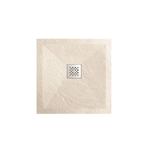 Душевой поддон из искусственного камня Vincea H25 VST-4SR9090C 90х90 бежевый - фото 2