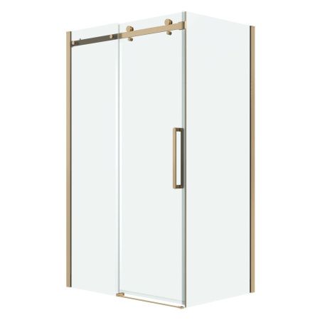 Боковая стенка Grossman Classic 200.K33.04.100.32.00 100х195 стекло прозрачное профиль золото