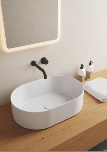 Раковина керамическая Olympia Open OPE42OV60001 60х40 накладная цвет белый - фото 2