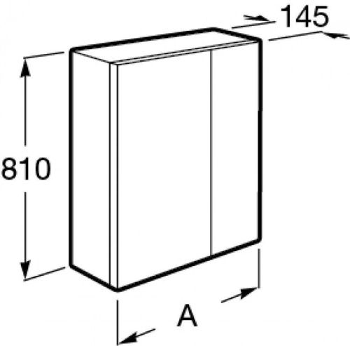 Зеркало-шкаф Roca UP ZRU9303016 70х80 подвесной цвет белый - фото 4