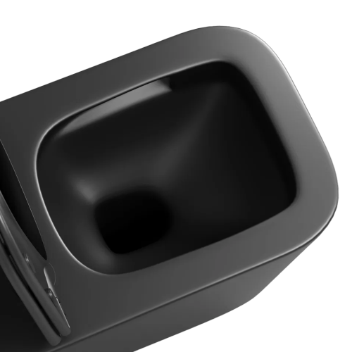 Унитаз подвесной Iberica Blanca Toledo mini IB.TLM.234.2B2 черный с сиденьем микролифт безободковый смыв торнадо - фото 4