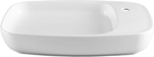 Раковина керамическая Allen Brau Liberty 4.32012.21 70х40 накладная цвет белый 1 отверстие под смеситель - фото 5