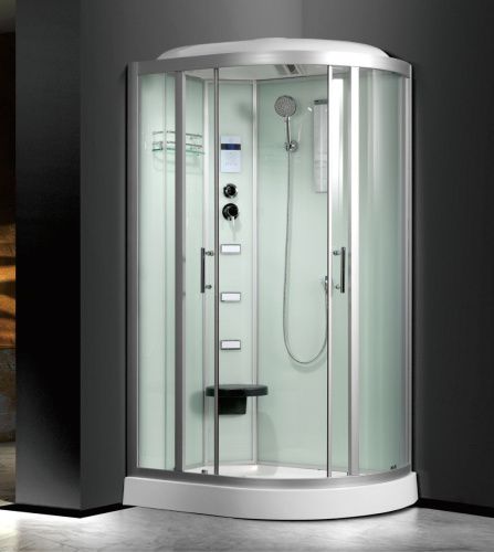 Душевая кабина Frank 2021527 120х80 асимметричная с крышей ориентация правая - фото 2