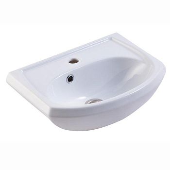 Раковина из сантехнического фарфора Onika Уют 4620008192741 50х40 накладная цвет белый 1 отверстие под смеситель