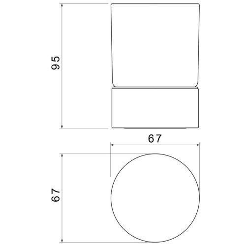 Стакан для зубных щеток Timo Saona 13231/03 - фото 2
