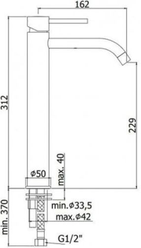 Смеситель для раковины Paffoni Light LIG081ST на столешницу нержавеющая сталь - фото 2