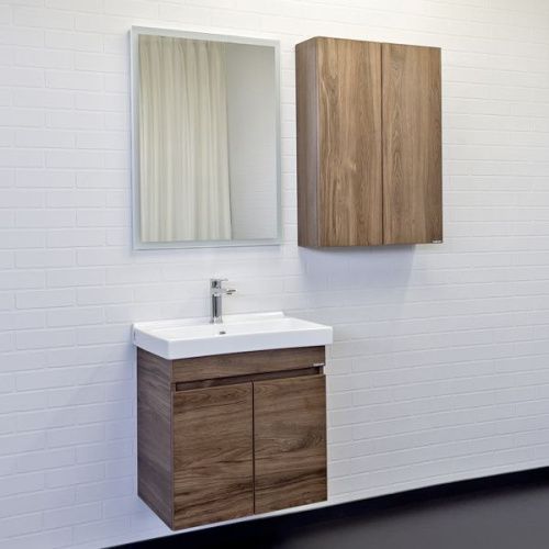 Тумба с раковиной Comforty Осло 00-00011149CF 60х40 подвесная цвет коричневый - фото 5