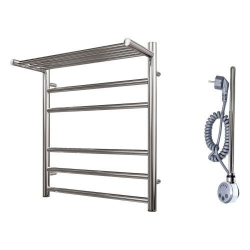 Полотенцесушитель электрический Point Аврора PN10156PE 55х60 хром - фото 4