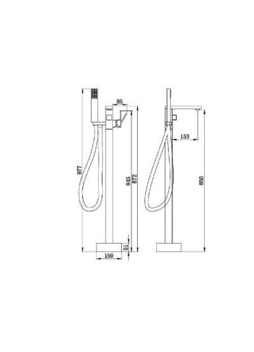Смеситель BOCH MANN ALBANO BM7774 напольный хром - фото 2
