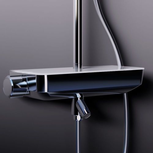 Душевая стойка Damixa Scandinavian Pure 936730000 настенная цвет хром - фото 5