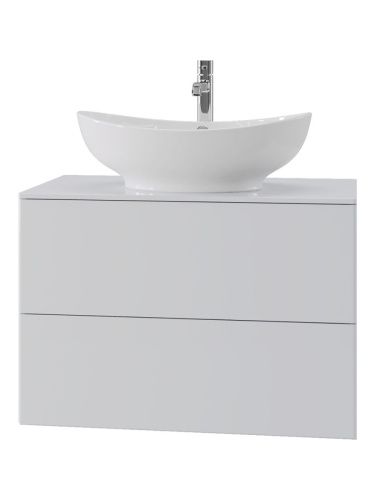 Тумба с раковиной Orange Otto Ot-75TuMDF+G56 80х40 подвесная цвет белый