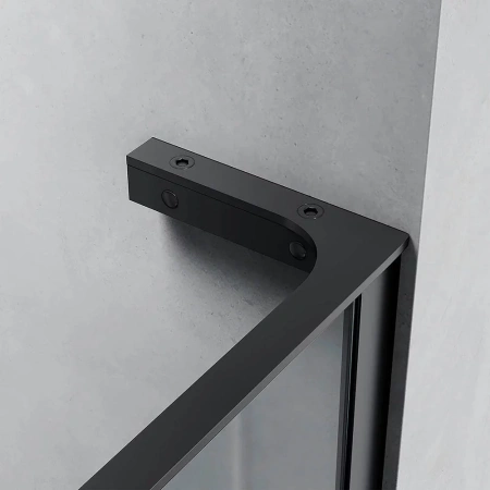 Душевая перегородка Veconi Korato KR77B-70-01-C8 70х200 стекло прозрачное профиль черный