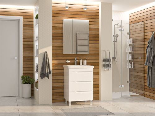 Тумба под раковину Misty Софт П-Соф-01060-0113Я 60х50 напольная цвет белый - фото 5