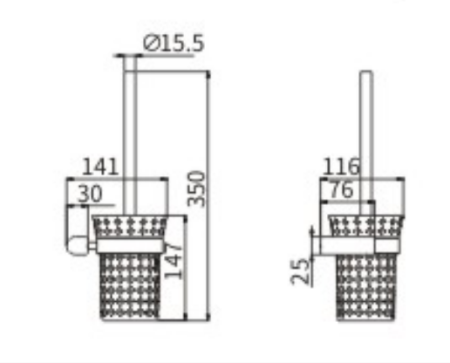 Ершик CeramaLux Florenzia 63113