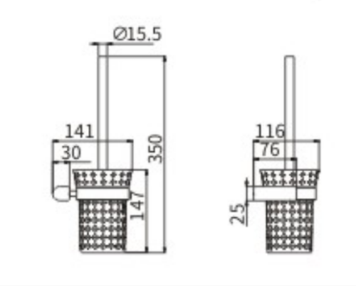 Ершик CeramaLux Florenzia 63113 - фото 2