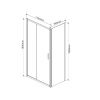 Душевой уголок Vincea Garda VSR-1G9011CLGM 110х90 стекло прозрачное профиль вороненая сталь без поддона