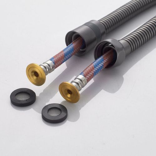 Гигиенический душ со смесителем Shevanik S4105T оружейная сталь - фото 5