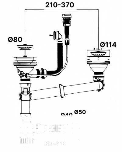 Сифон для раковины Bettoserb 125336 - фото 2