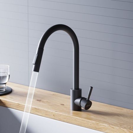 Смеситель для кухни Dorff Logic D3007522 на мойку черный