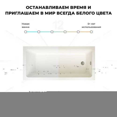 Ванна акриловая Wellsee FreeDom 231103000 180х85 встраиваемая прямоугольная без ножек - фото 5