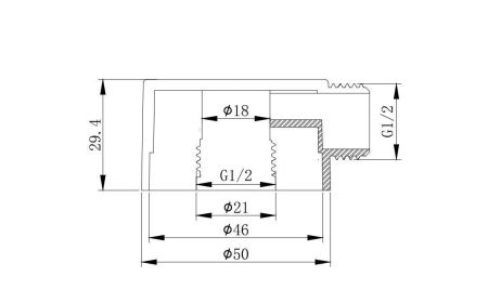 Шланговое подсоединение Aquatek AQ2454CR