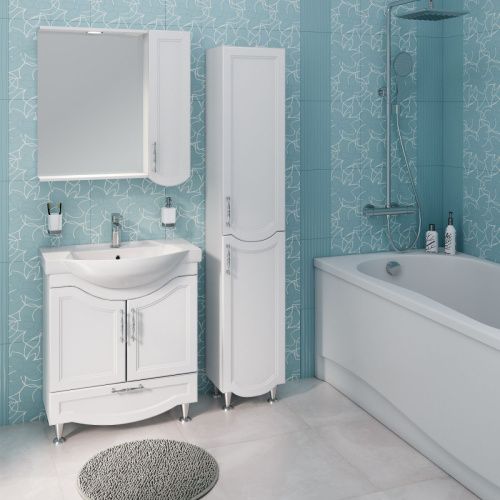 Тумба под раковину Runo Неаполь 00-00001034 70х30 напольная цвет белый - фото 3