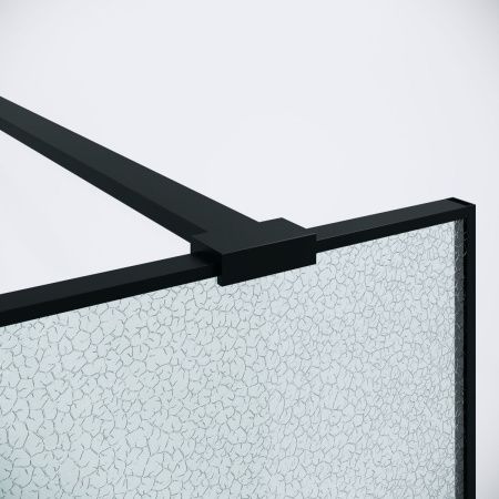 Душевая перегородка Niagara Nova NG-781-12BLACK 120х200 стекло матовое профиль черный