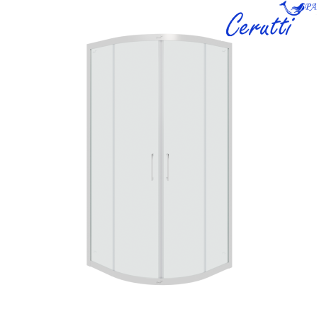 Душевой уголок Cerutti SPA VIVA100 100х100 стекло прозрачное профиль хром без поддона