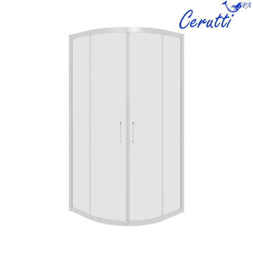 Душевой уголок Cerutti SPA VIVA90 N 90х90 стекло прозрачное профиль хром без поддона - фото 2