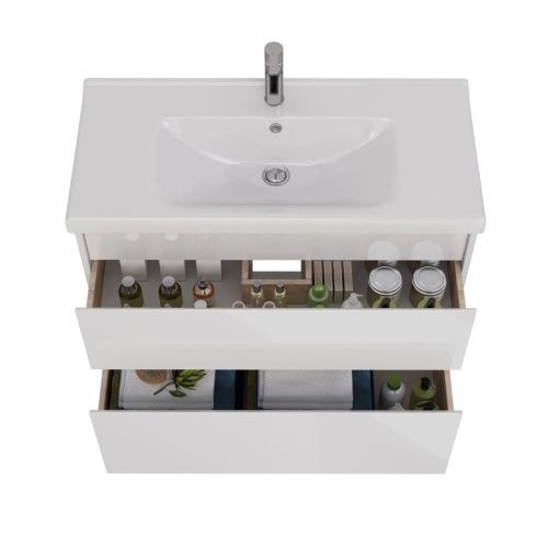 Тумба под раковину LeMark Combi LM03C100T 100х40 напольная цвет белый - фото 3