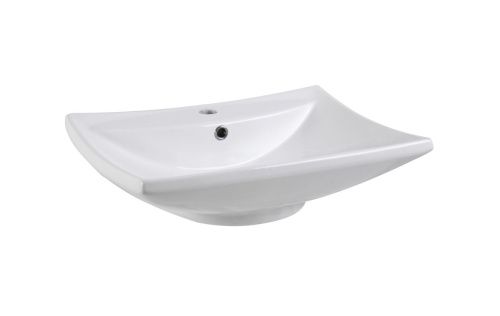 Раковина из сантехнического фарфора Aquatek AQ5518-00 60х50 накладная цвет белый 1 отверстие под смеситель - фото 4