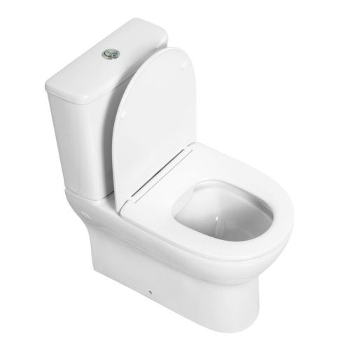 Чаша унитаза напольная BelBagno ENERGIA BB8134CPR/SC цвет белый без бачка с сиденьем микролифт безободковая каскадный смыв - фото 2