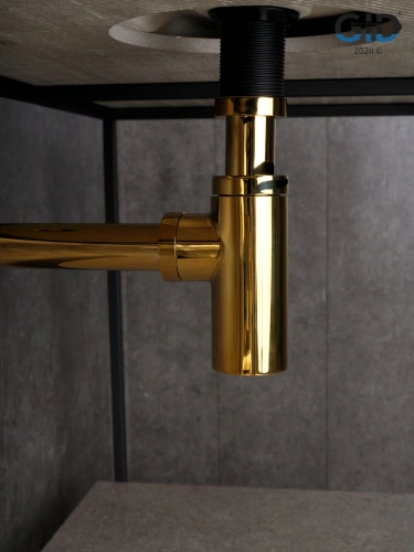 Сифон для раковины Gid Minucia 75506S золото - фото 4