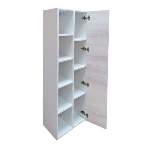 Шкаф-пенал Comforty Прага 00004136272CF 50х160 подвесной цвет серый - фото 4