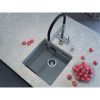 Кухонная мойка Grandex Aqua 500102 45х45 цвет серый поверхность матовая