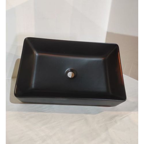 Раковина керамическая White Ceramic Slim W012705 60х40 накладная цвет черный