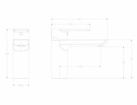 Смеситель Wonzon & Woghand WW-A40732-BGG на раковину серый