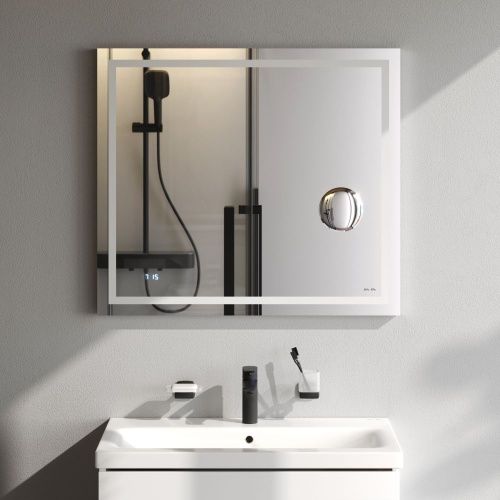 Зеркало с подсветкой Am.Pm Gem M91AMOX0803WG 80х70 подвесное - фото 3