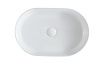 Раковина из сантехнического фарфора Sintesi SIN-LVB-APP-417 50х30 накладная цвет белый без отверстий под смеситель