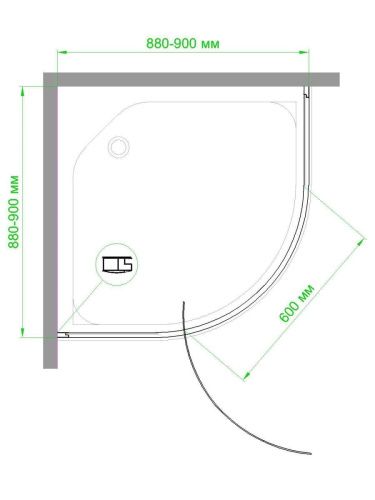 Душевой уголок Royal Bath HKV RBHKV90-C-CH 90х90 стекло рифленое профиль хром без поддона - фото 2