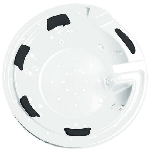 Ванна акриловая гидромассажная Gemy G9090 K 190х190 встраиваемая круглая с каркасом - фото 3