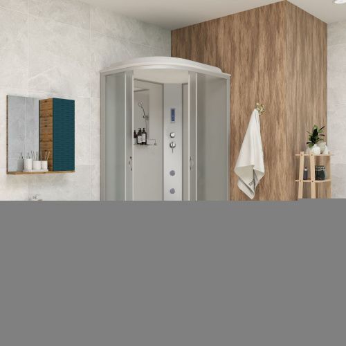 Душевая кабина Niagara Classic 330944RF 100х90 асимметричная с крышей ориентация правая - фото 3