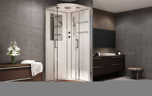 Душевая кабина AvaCan A09 90х90 четверть круга с крышей ориентация универсальная - фото 3