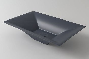 Раковина из искусственного камня Holbi SIRIUS 57 1.02.017.11.3 60х40 накладная цвет синий