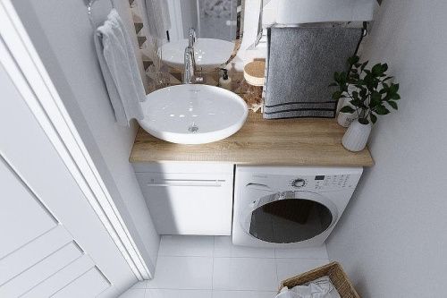 Тумба под раковину 1MarKa Wash Ц0000002638 50х50 цвет белый - фото 4