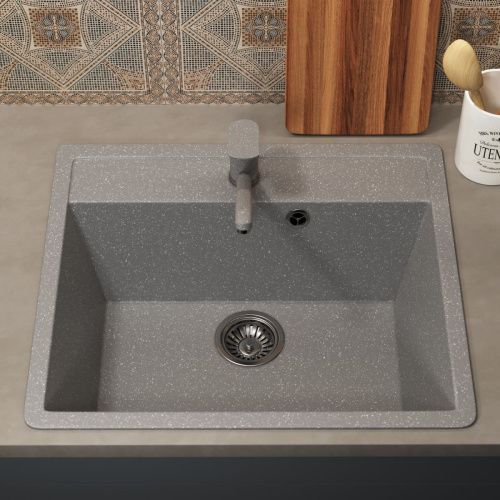 Кухонная мойка Uperwood ECON UPD-104 4010202102 55х50 цвет серый поверхность матовая - фото 3